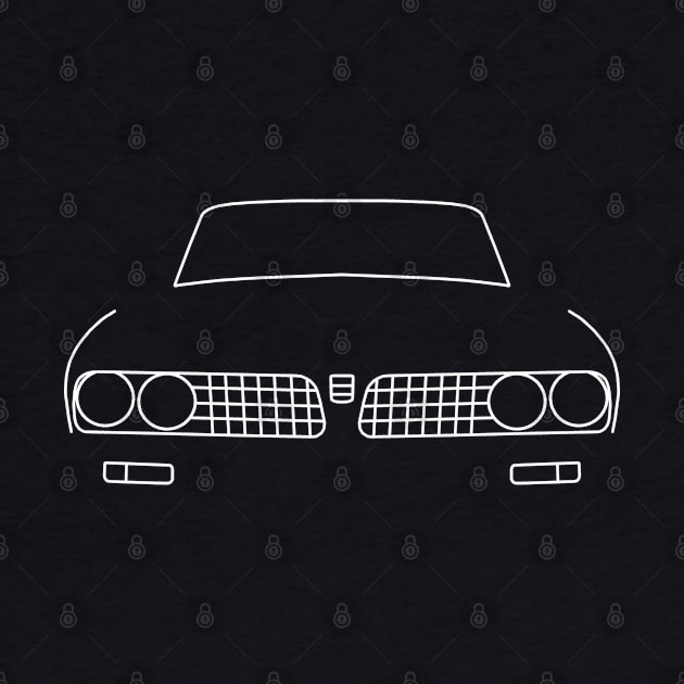 Triumph Dolomite Sprint outline graphic (white) by soitwouldseem